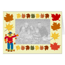 Happy harvest blank card