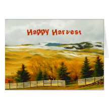 Happy Harvest Greeting Cards