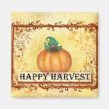 Happy Harvest Refrigerator Magnet