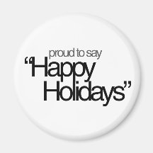 Happy Holidays Atheism Magnet