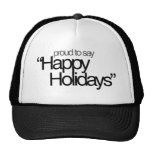 Happy Holidays Atheism Mesh Hat