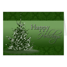 Happy Holidays Christmas Tree Card