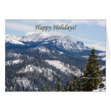 Happy Holidays, Echo Pass, Lake Tahoe California Greeting Card