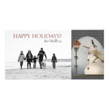 Happy Holidays Family Photo Cards