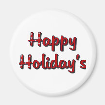 Happy Holiday's Magnet