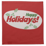 Happy Holidays napkins