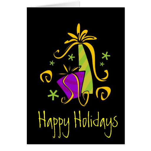 Happy Holidays Notecard