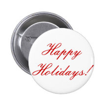 Happy Holidays! Pinback Button
