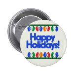 Happy Holidays buttons
