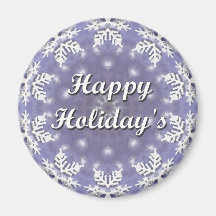 Happy Holiday's Refrigerator Magnet