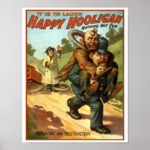 Happy Hooligan - Removing an Obstruction Print