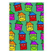 Happy House Wallpaper Cards