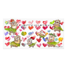 Happy Huladays Christmas Card Photo Greeting Card
