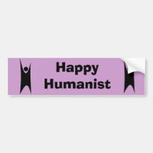Happy Humanist Bumper Sticker