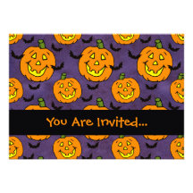 Happy Jackolanterns and Bats Invite