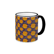 Happy Jackolanterns and Bats Mugs