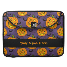 Happy Jackolanterns and Bats Sleeve For MacBooks
