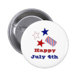 Happy July 4th Button