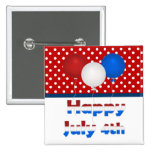 Happy July 4th Button