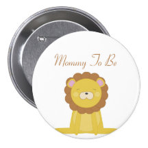 Happy Jungle Mummy To Be Button