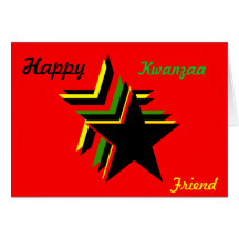 happy Kwanzaa friend greeting card