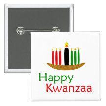 Happy Kwanzaa Pinback Button