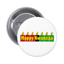 Happy Kwanzaa Pinback Button