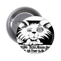 Happy Little Kitten... About to go NUTSO! Pinback Button