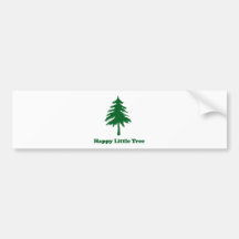 Happy Little Tree Bumper Stickers