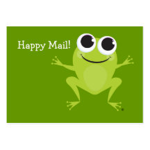"Happy Mail" Cute frog card - Fun Gift Ideas! Business Card Templates