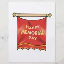 Happy Memorial Day Banner Full Colour Flyer