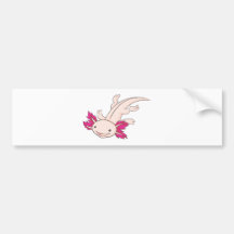 Happy Mexican Axolotl Bumper Stickers