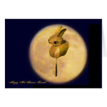 Happy Mid Autumn Festival Holiday Greeting Card