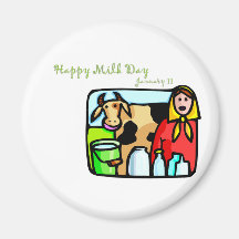 Happy Milk Day January 11 Magnets
