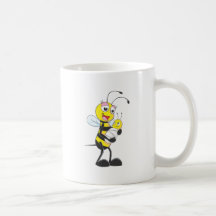Happy Mother and Baby Bee Coffee Mugs