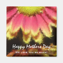 Happy Mothers Day: Floral Magnet