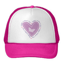 Happy Mothers Day Heart & Butterfly Hat