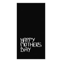 Happy Mother's Day. In Black and White. Personalised Photo Card