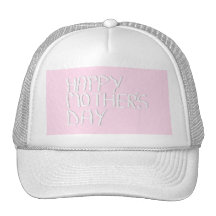 Happy Mothers Day. In pink and White. Custom Trucker Hats
