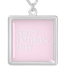 Happy Mothers Day. In pink and White. Custom Custom Jewelry