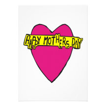 Happy Mothers Day Personalised Invitations