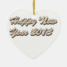 Happy New Year Christmas Ornaments