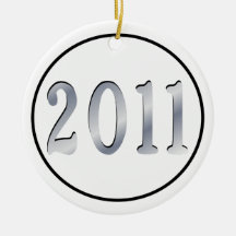 Happy New Year Christmas Tree Ornament