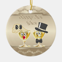 Happy New Year Holiday ornament