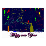 Happy new Year Visitenkartenvorlage
