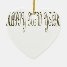 Happy New Year with Motif Snake Christmas Ornaments