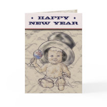 Happy New Years Babe Greeting Card