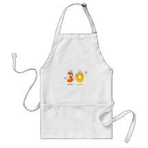 Happy Number 30 Aprons