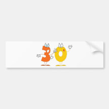 Happy Number 30 Bumper Sticker