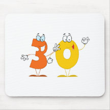Happy Number 30 Mousepads